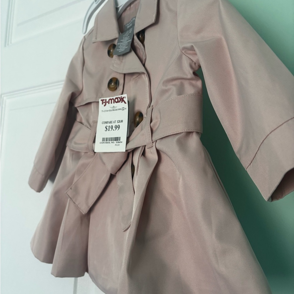 Tan Kids Trench Coat - Picture 4 of 5
